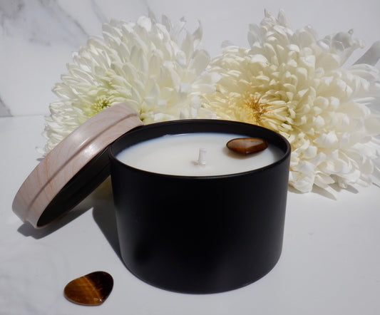 Cactus Flower, luxury hemp coconut soy wax candle, hand-poured with love